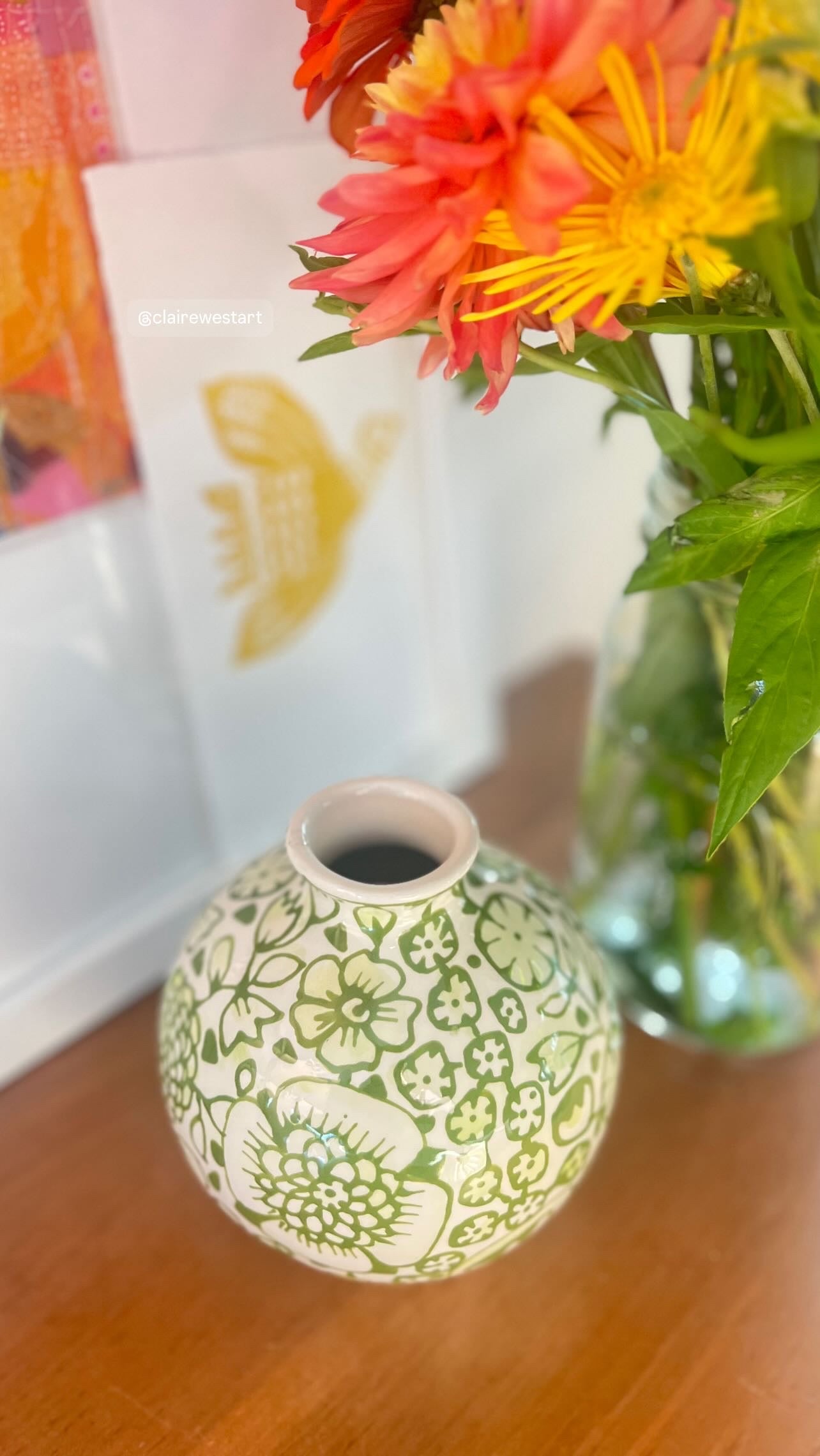 Globe bud vase