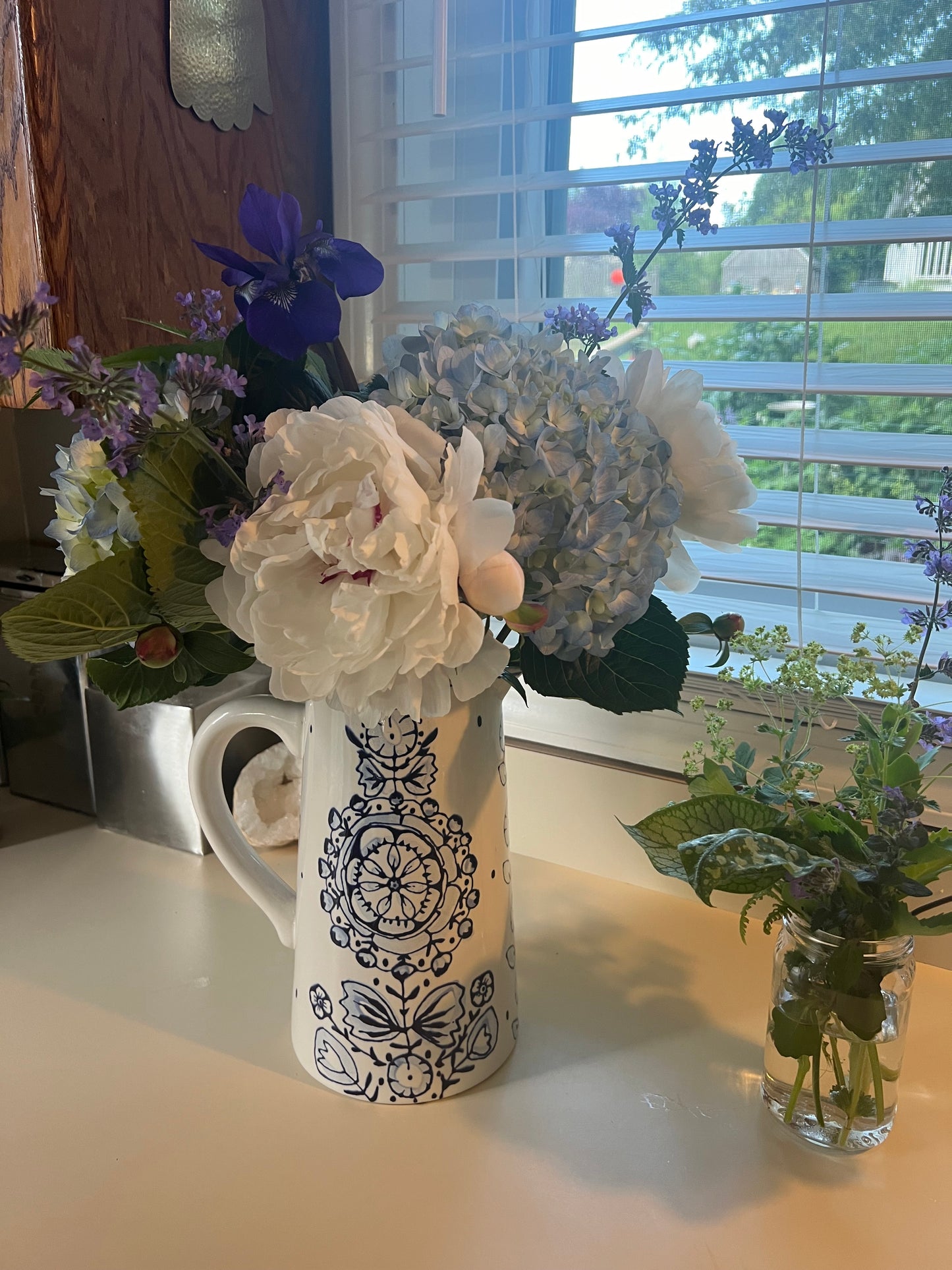 Pitcher/ large vase 10”