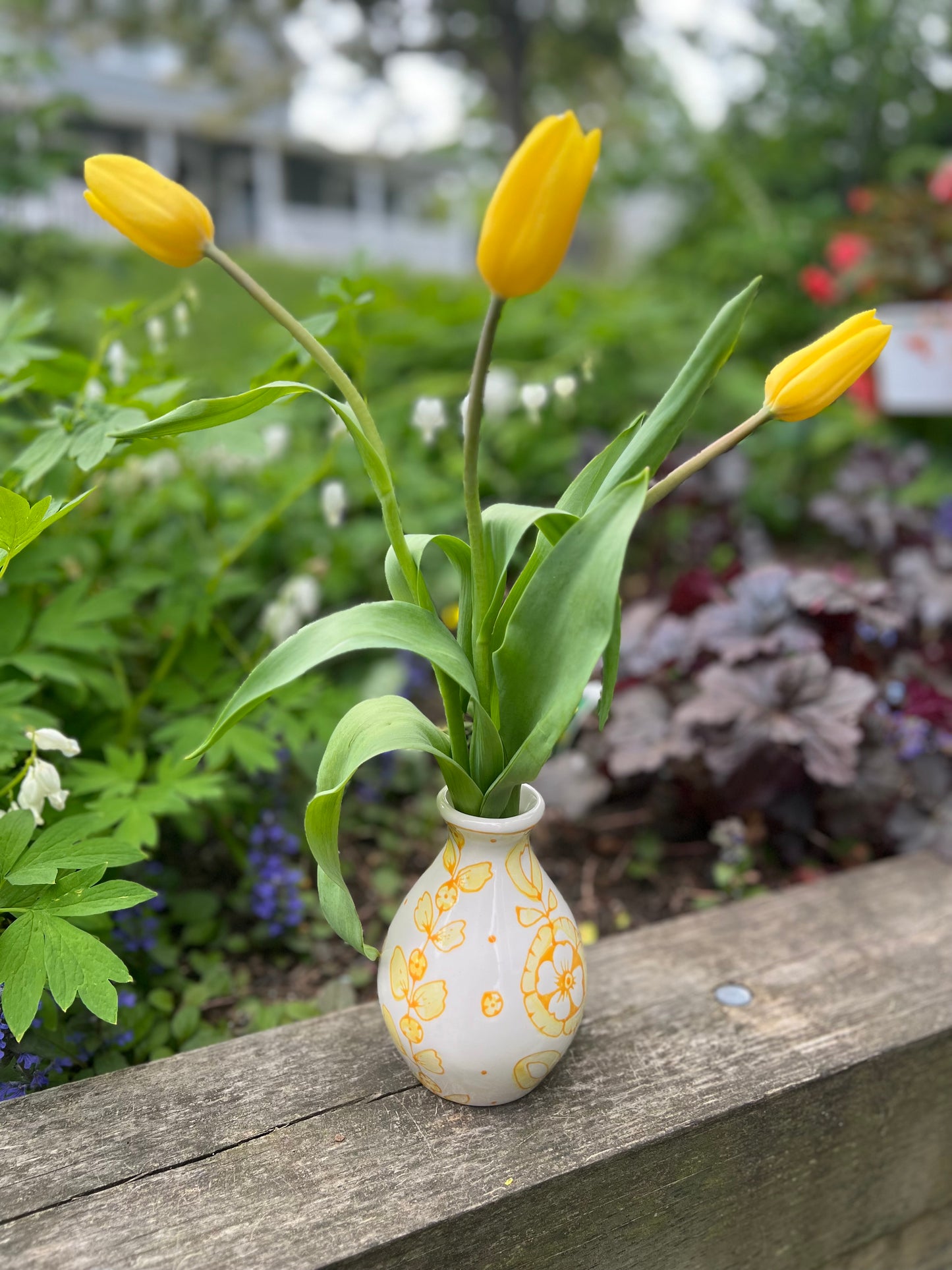 Pear shaped bud vase