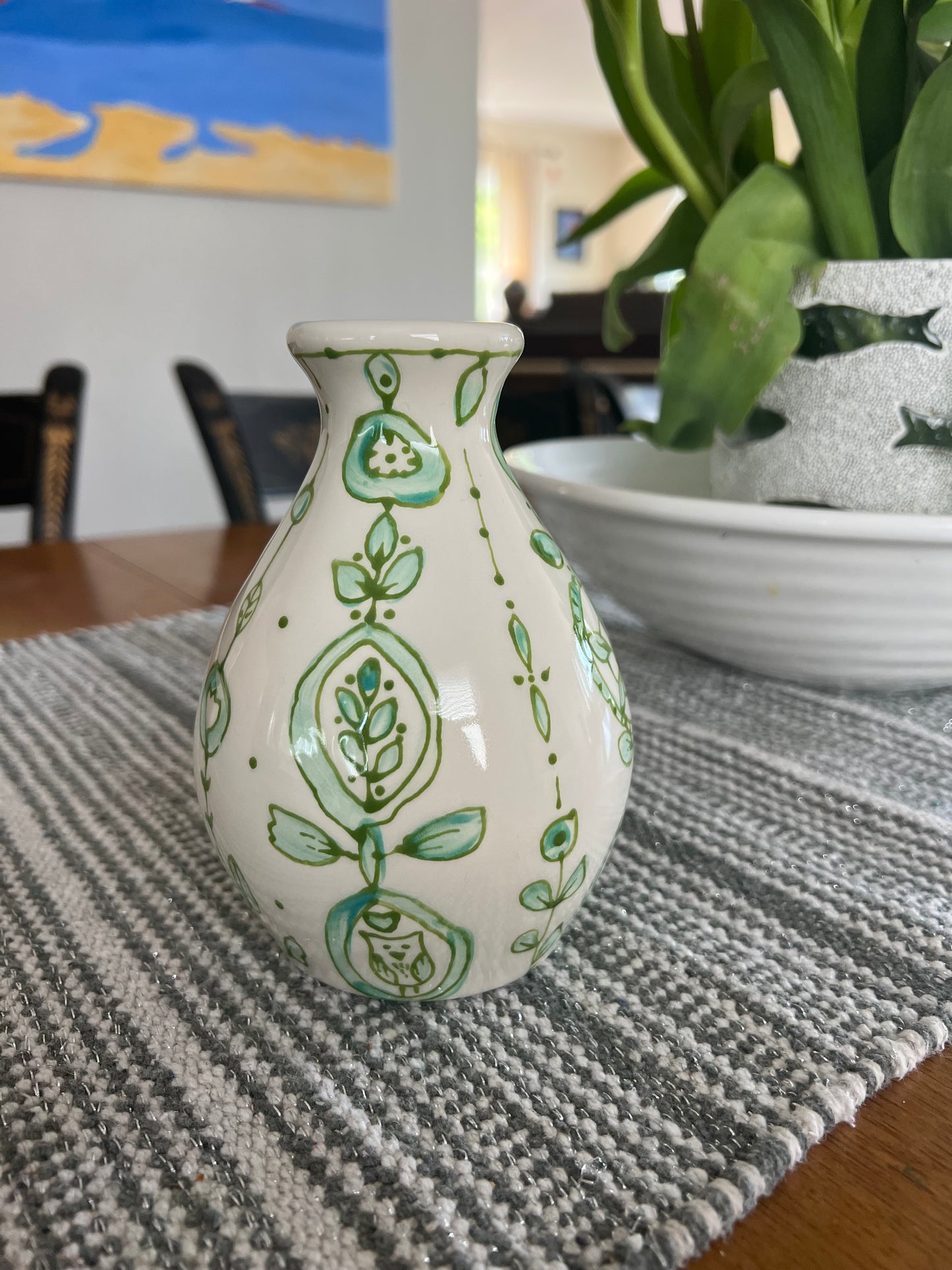 Pear shaped bud vase