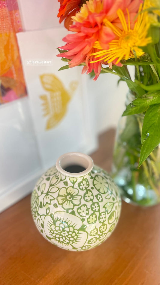 Globe bud vase
